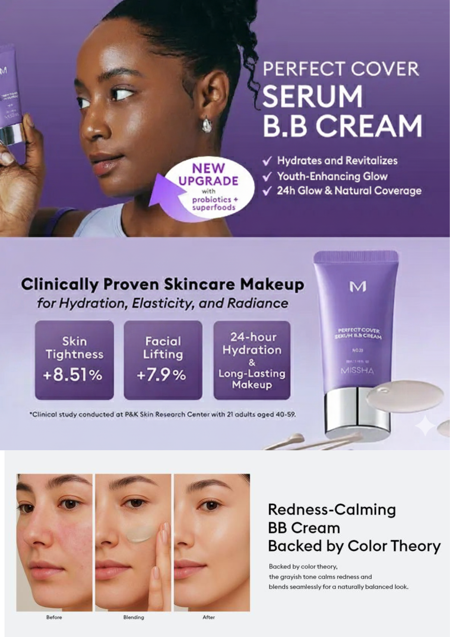 MISSHA - Perfect Cover Serum B.B Cream 3 Shade Mini